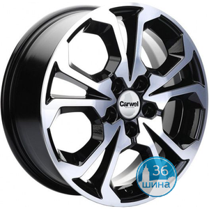 Диски 6.5J17 ET33 D60.1 Khomen Wheels KHW1711 (Chery/Exeed) (5x108) Black-FP Россия